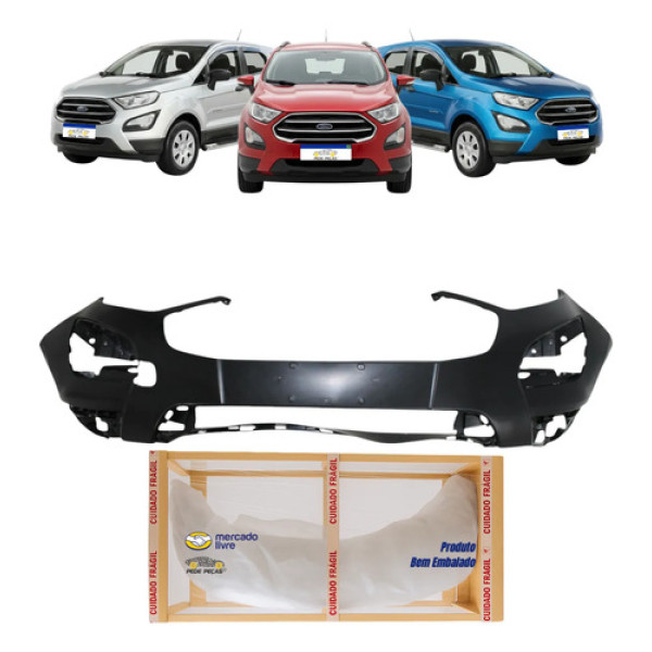 Parachoque Ford Ecosport Freestyle 2018 19 20 2021 Novo Preto