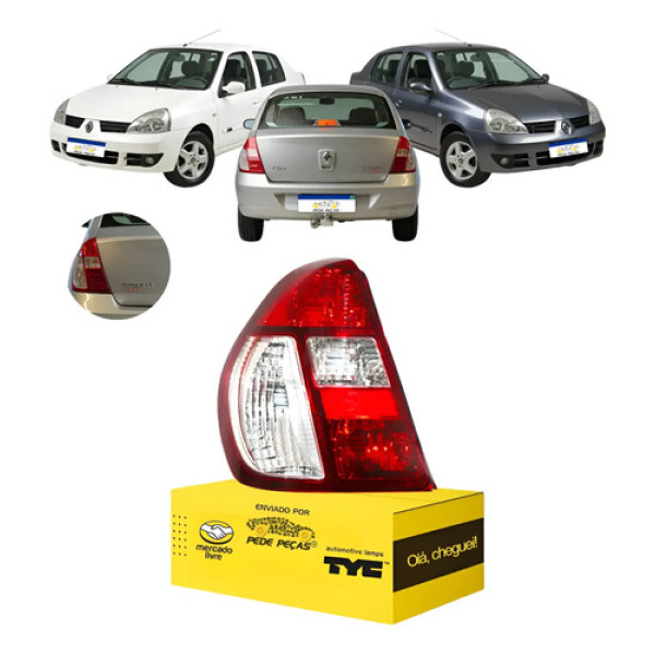 Lanterna Traseira Renault Clio Sedan 2005 06 07 08 A 2011 Le Esquerdo/motorista