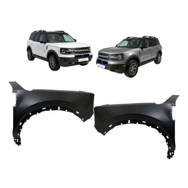 Par Paralama Dianteiro Ford Bronco Sport 2021 2022 2023 2024