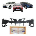 Parachoque Dianteiro Superior Toyota Rav4 2013 14 2015 Preto Liso Para Pintura