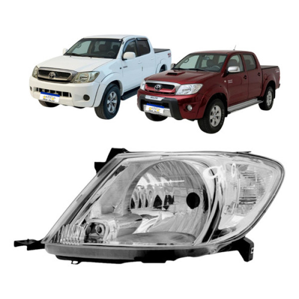 Farol Dianteiro Toyota Hilux 2006 A 2011 Lado Motorista Novo Esquerdo/motorista