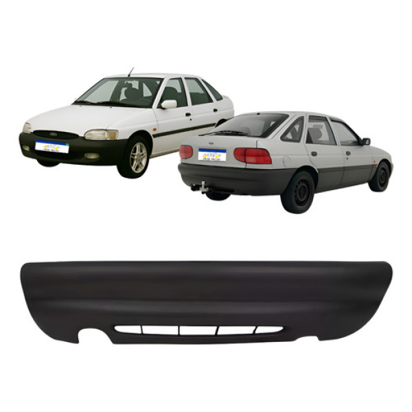 Parachoque Traseiro Escort Hatch 1997 A 2003 C/f Luz Placa