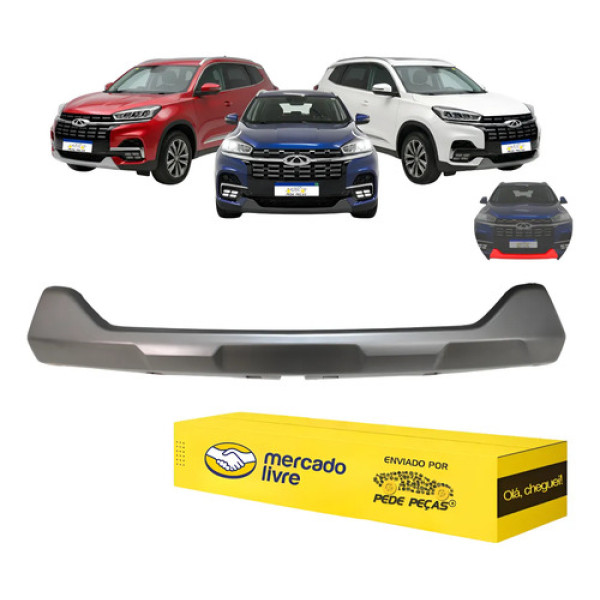 Aplique Saia Parachoque Dianteiro Tiggo 8 2021 22 23 24 2025 Cinza