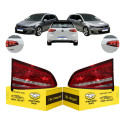 Par Lanterna Da Tampa Vw Golf 2014 2015 2016 2017 Led Nova Ambos Lados Vermelho