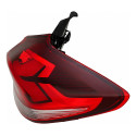 Par Lanterna Canto Tampa Tracker 2020 21 22 A 2025 C/led Ld Direito/passageiro Vermelho/cristal
