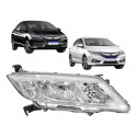 Farol Honda City 2015 2016 2017 Cromado Novo Lado Direito