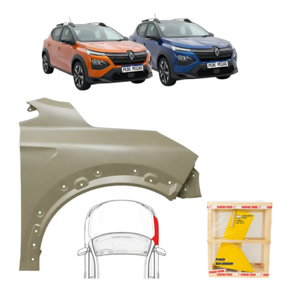 Paralama Renault Kardian 2024 2025 2026 Direito