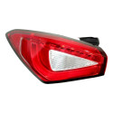 Lanterna Esquerda Canto Tampa Cronos 2018 A 2025 Com Led Esquerdo/motorista Vermelho