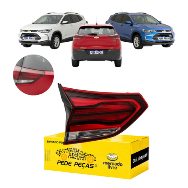 Lanterna Sinaleira Tampa Gm Tracker 2020 21 A 2025 S/led Le Esquerdo/motorista Vermelho Cristal