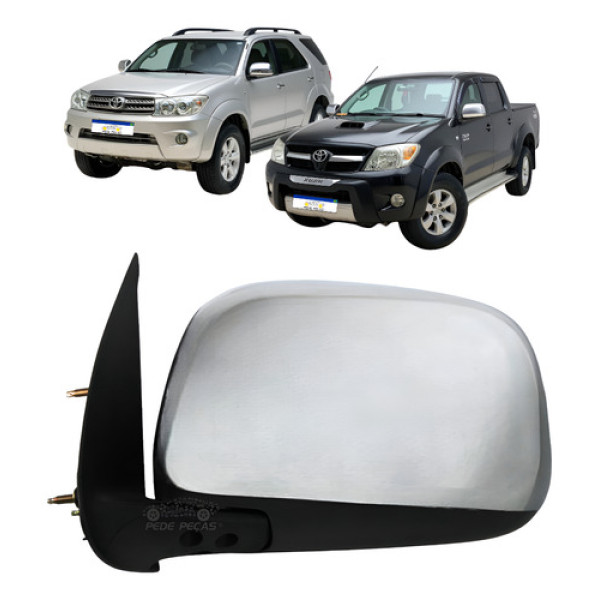Retrovisor Esquerdo Manual Toyota Hilux Sw4 2006 A 2015  Esquerdo
