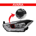 Farol Esquerdo Nissan Kicks 2017 18 19 20 2021 C/avaria Esquerdo/motorista