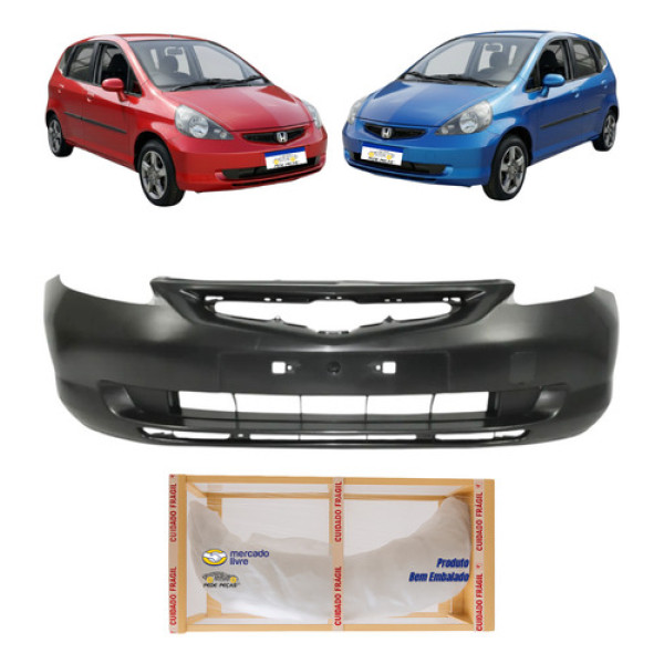 Parachoque Dianteiro Honda Fit 2003 2004 2005 2006 Novo Preto