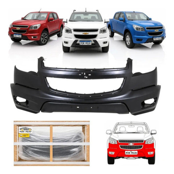 Parachoque Dianteiro Gm S10 2012 2013 2014 A 2016 Ls Lt Ltz Preto