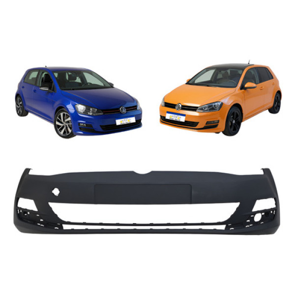 Parachoque Golf 2013 A 2017 S/ Furo Sensor C/ Furo Reboque Preto