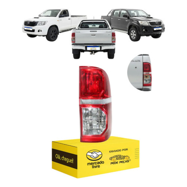 Lanterna Sinaleira Toyota Hilux 2012 2013 2014 2015 Novo Ld Direito/passageiro Cristal
