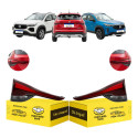 Par Sinaleira Tampa Fiat Pulse Abarth 2022 23 A 2026 C/led Ambos Lados