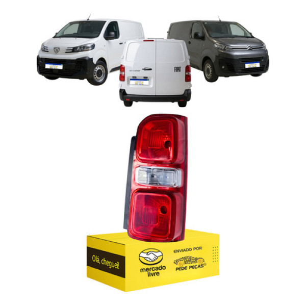 Lanterna Expert Jumpy Scudo 2017 2018 2019 2020 A 2025 Ld Direito/passageiro Vermelho