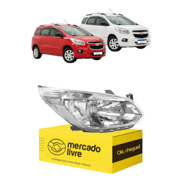 Farol Dianteiro Direito Chevrolet Spin 2012 2013 A 2018 Direito