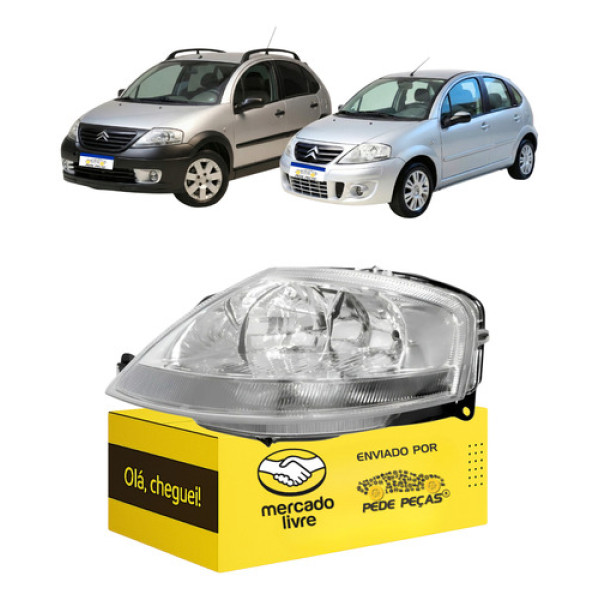 Farol C3 2003 2004 2005 2006 2007 2008 2009 2010 2011 12 L.e Esquerdo