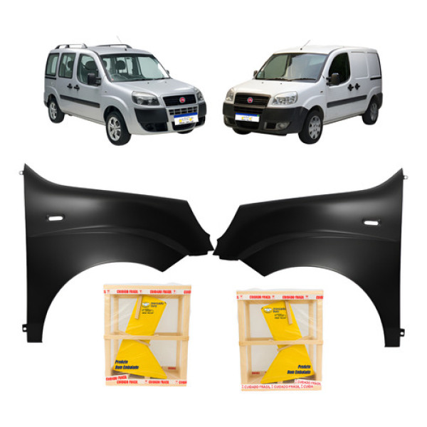 Par Paralama Doblo 2010 2011 12 13 14 15 16 17 18 19 20 2021