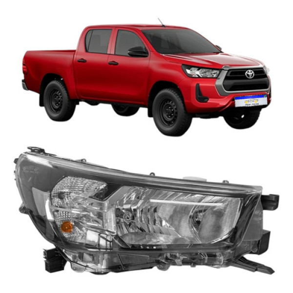 Farol Toyota Hilux 2021 2022 2023 2024 2025 S/led Manual Ld
