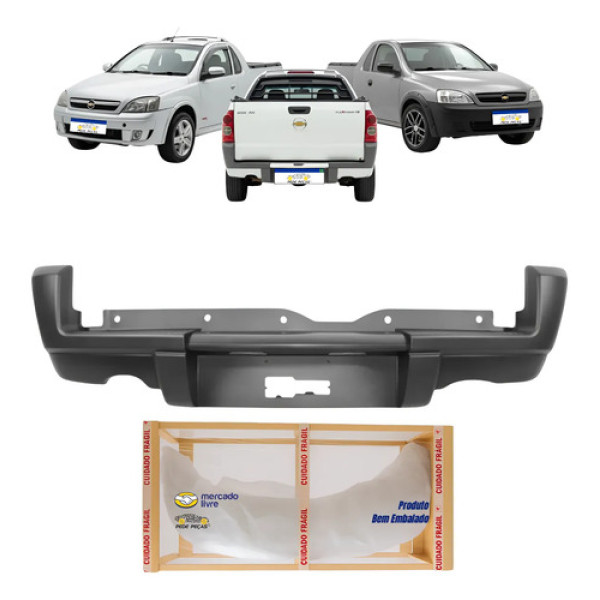 Parachoque Traseiro Gm Montana 2004 2005 2006 07 08 09 2010