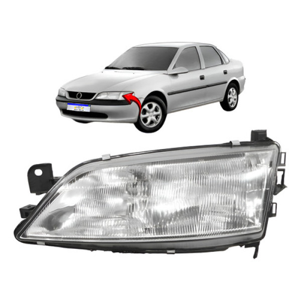Farol Chevrolet Vectra 1996 1997 1998 Dianteiro Novo L.e Esquerdo Farol Chevrolet Vectra 1996 1997 1998 Dianteiro Novo L.e Esquerdo