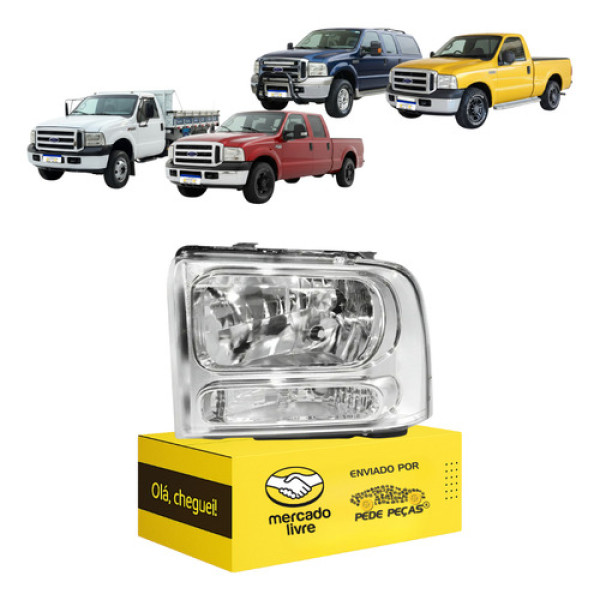 Farol F250 F350 F4000 Xl Xlt  1998 1999 2000 2001 2002 2011