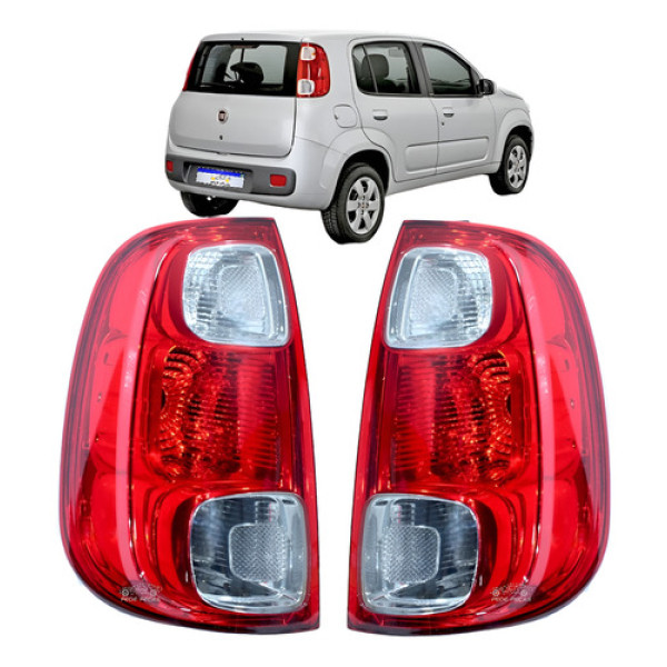 Par Lanterna Fiat Uno Vivace 2010 2011 2012 13 14 15 16 Nova