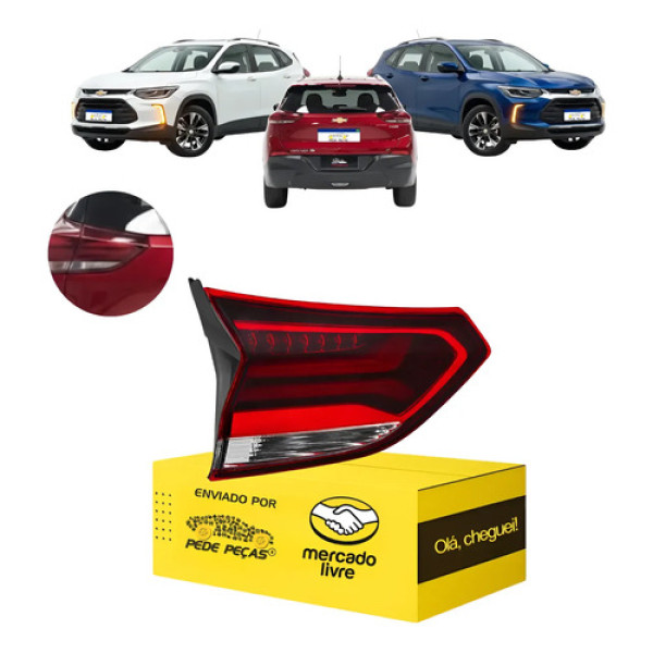 Lanterna Tampa Mala Tracker 2020 21 22 23 24 2025 C/led L.e Esquerdo/motorista Fumê