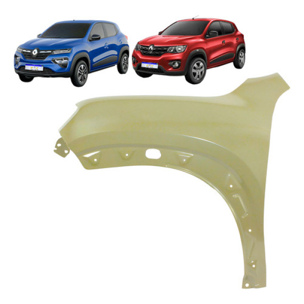 Paralama Kwid 2017 2018 2019 2020 2021 2022 2023 2024 L.e Esquerdo Cinza