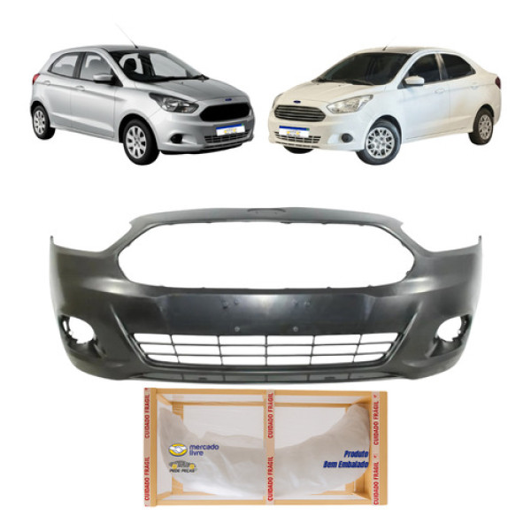 Parachoque Ford Ka 2014 2015 2016 2017 2018 Hatch Sedan Preto