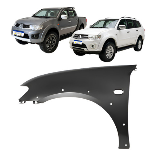 Paralama Esquerdo L200 Triton Pajero Dakar 2008 A 2018 Novo