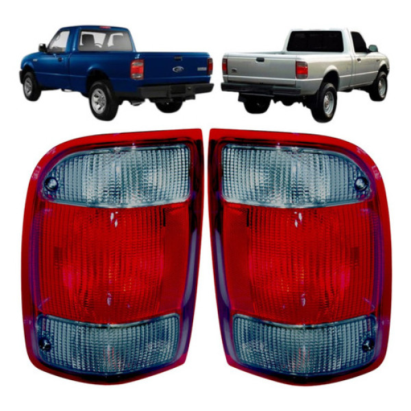 Par Lanterna Ford Ranger Xlt Xls Xl 1998 1999 2000 A 04 Fume