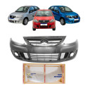 Parachoque Dianteiro Citroen C3 2009 2010 2011 2012 Com Furo Preto