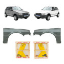 Par Paralama Fiat Uno Mille Way 2005 06 07 08 09 A 2013 Novo