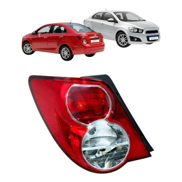 Lanterna Esquerda Gm Sonic Sedan 2014 2013 2014 Esquerdo/motorista Vermelho