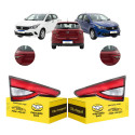 Par Lanterna Tampa Fiat Argo 2018 19 20 21 22 A 2026 Cristal Ambos Lados Vermelho