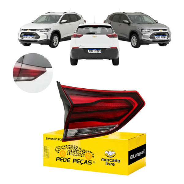 Lanterna Tampa Chevrolet Tracker 2020 21 22 A 2025 S/led Le Esquerdo/motorista Vermelho Cristal