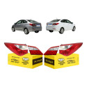 Kit Lanterna Hb20 Sedan 2013 2014 2015 2016 17 18 2019 Novo Ambos Lados Vermelho Cristal