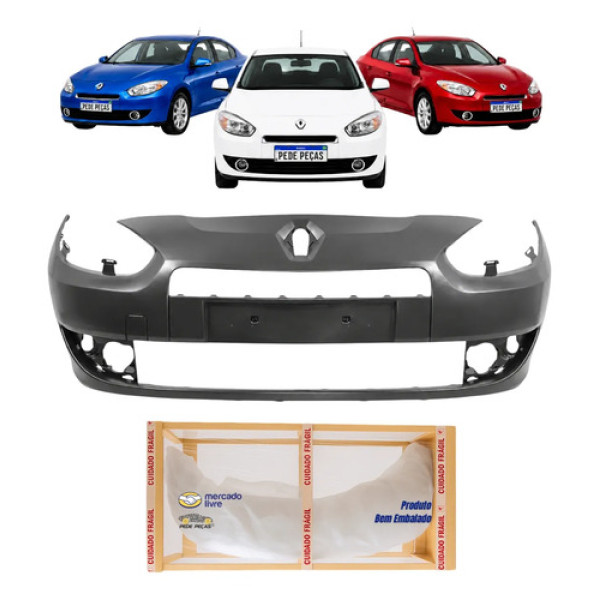 Parachoque Renault Fluence 2011 2012 2013 2014 Novo Preto