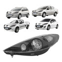 Farol Peugeot 207 2009 A 2015 Hoggar 2010 A 2015 Fume Novo