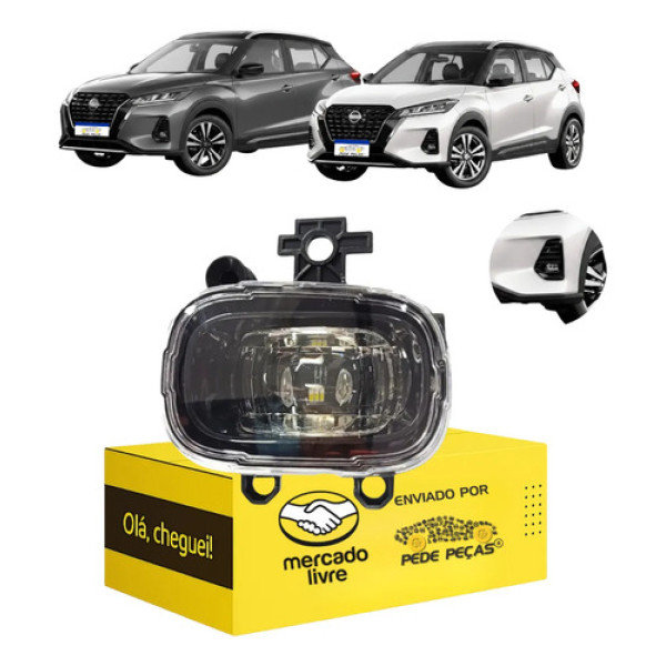Farol Milha Esquerdo Nissan Kicks 2022 23 24 2025 Com Led