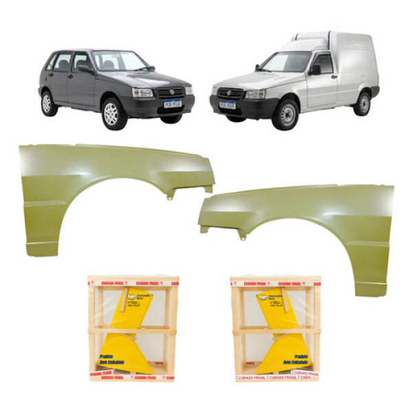 Par Paralama Fiat Uno Fiorino 2006 2008 2009 2010 A 2013