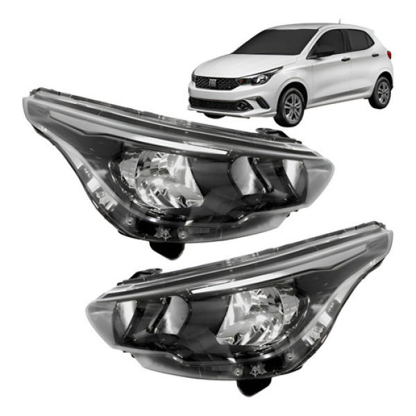 Par Farol Fiat Argo Cronos 2017 2018 2019 2020 2021 22 23 24 - Direito