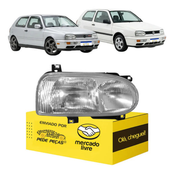 Farol Sinaleira Vw Golf 1995 1996 1997 1998 Foco Duplo L.d Direito/passageiro
