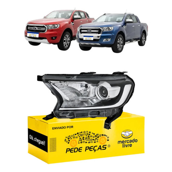 Farol Sinaleira Ford Ranger 2017 18 19 20 2021 C/avaria Le Esquerdo/motorista