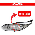 Farol Ford New Fiesta 2014 15 16 A 2019 Cromado C/avaria L.e Esquerdo/motorista