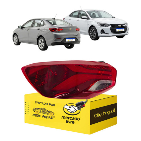 Sinaleira Onix Sedan 2020 21 22 23 2024 2025 C/led Esquerdo Esquerdo/motorista Vermelho