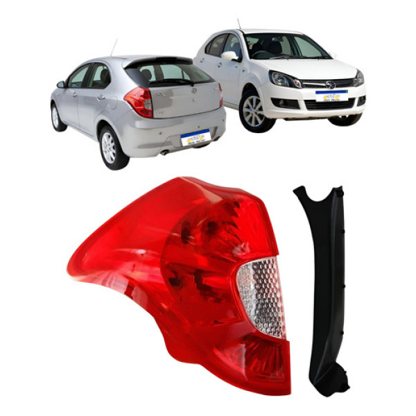 Lanterna Esquerda Jac J3 Hatch 2011 A 2015 Com Suporte Novo